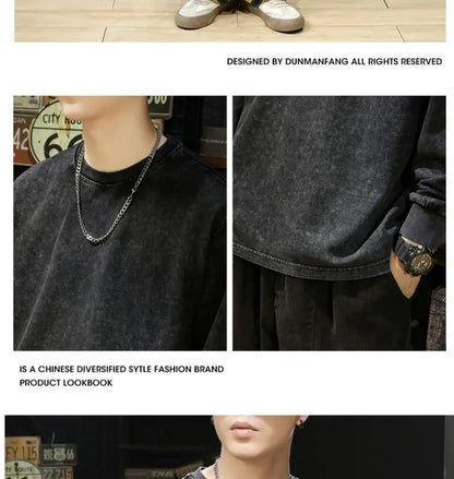 Vintage Washed Cotton Sweatshirt