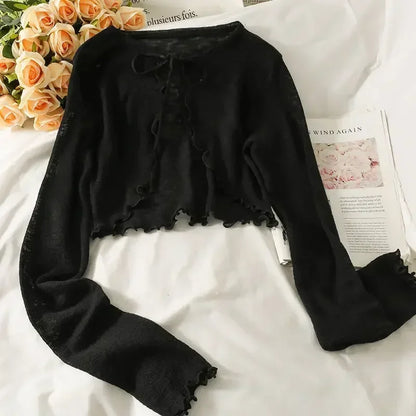 Bow Lace Crop Top