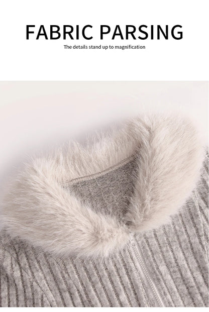 Women Slim Feather Jacket