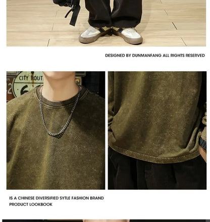 Vintage Washed Cotton Sweatshirt