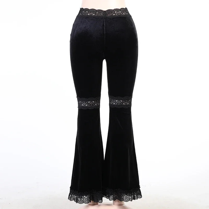 Flared Velvet Pants