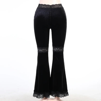 Flared Velvet Pants