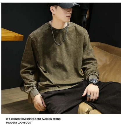 Vintage Washed Cotton Sweatshirt