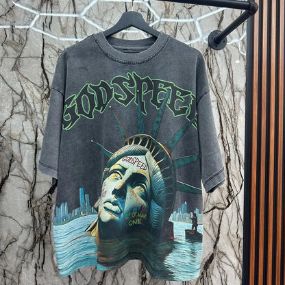 Hip-Hop graphic Print Tee