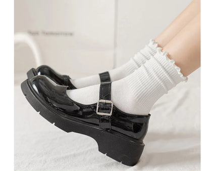 Ruffle Cotton Socks
