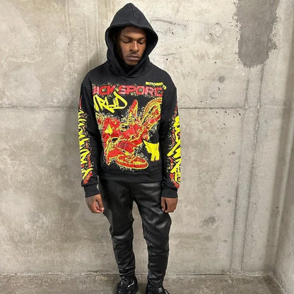 Retro Gothic Motorcycle Hoodie