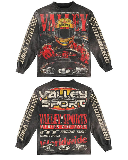 Retro Washed Skull Motorcycle Tee
