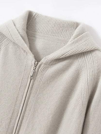 Cashmere Hooded Cardigan Set