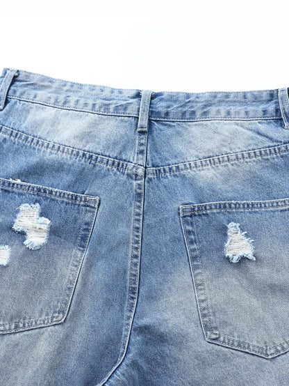 Y2K Ripped Baggy Denim