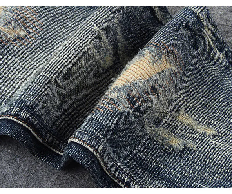 Men’s Retro Ripped Jeans