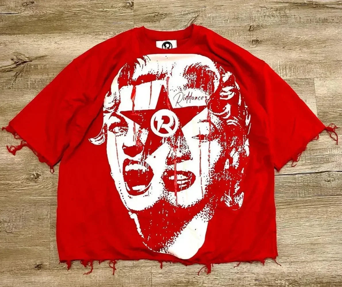 Y2K Camo Graphic Streetwear