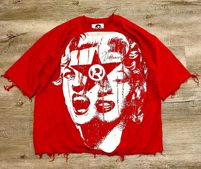 Y2K Camo Graphic Streetwear