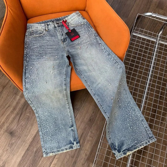 Rhinestone Sequin Jeans