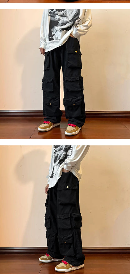 Hip-Hop Casual Cargo Trousers