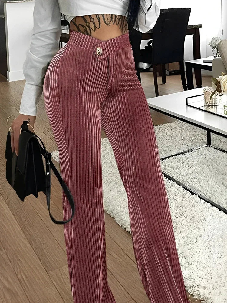 Corduroy Wide Pants