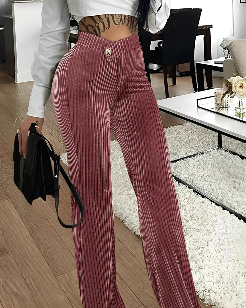 Corduroy Wide Pants