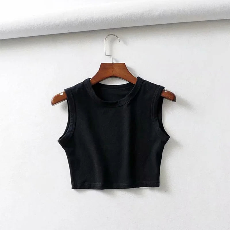 Vintage Crop Sleeveless Top