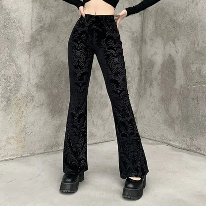 Flared Velvet Pants