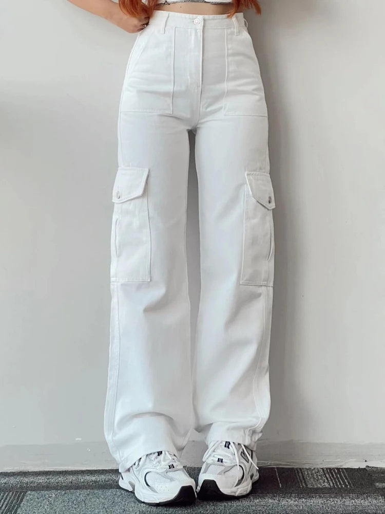Y2K Wide Leg Cargo Streetwear Pants