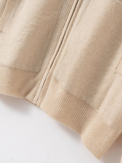 Cashmere Hooded Cardigan Set