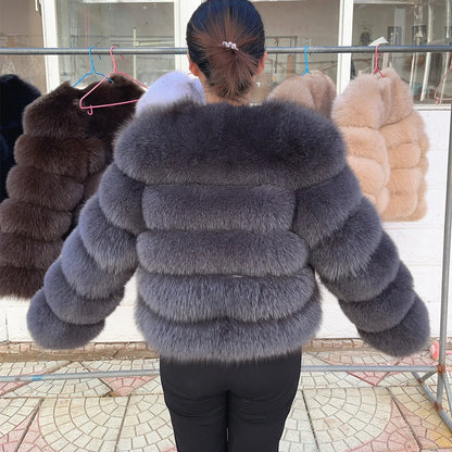 Fox Fur Coat Real Jacket