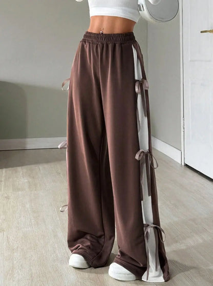 Lace-Up Casual Trousers