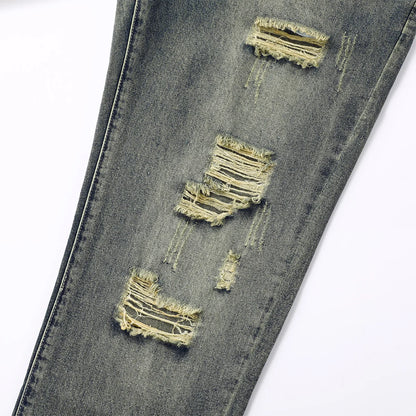 Men’s Y2K Ripped Distressed Jeans