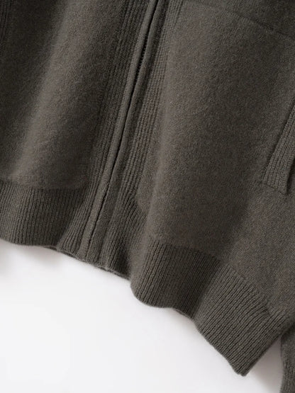 Cashmere Hooded Cardigan Set