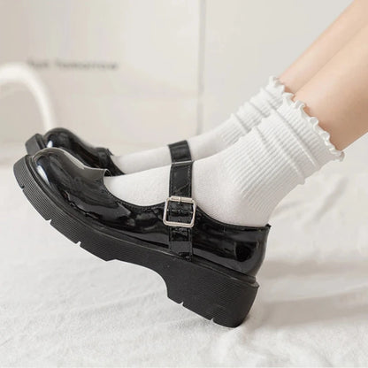 Ruffle Cotton Socks