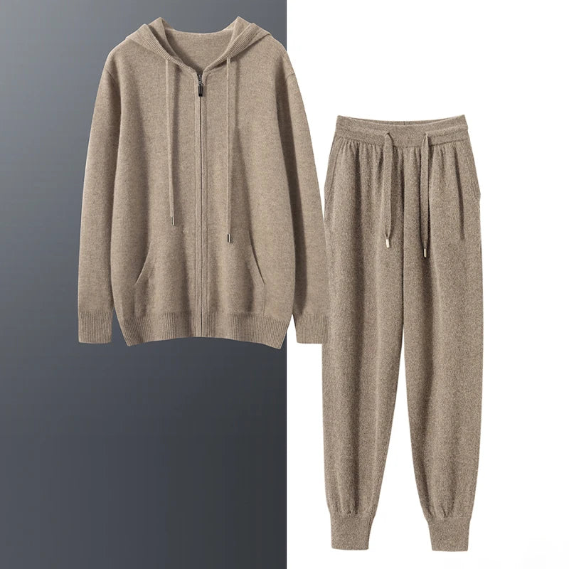 Cashmere Hoodie Set