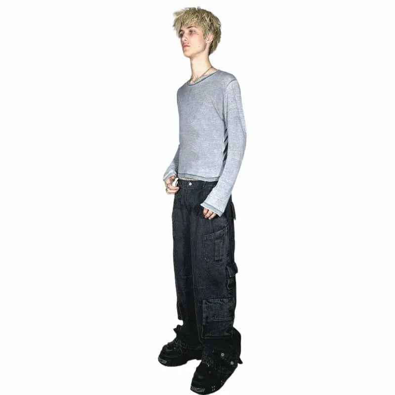 Y2K Vintage Baggy Cargo Jeans