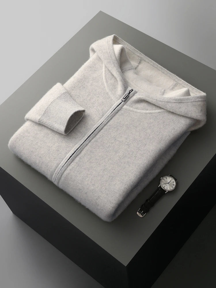 Cashmere Zipper Hoodie Set
