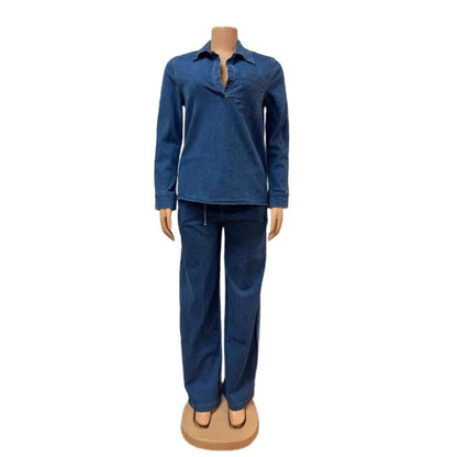 Two-Piece Denim Set