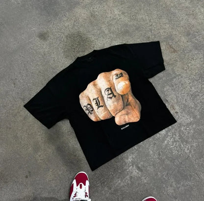 Vintage Cropped Graphic T-Shirt