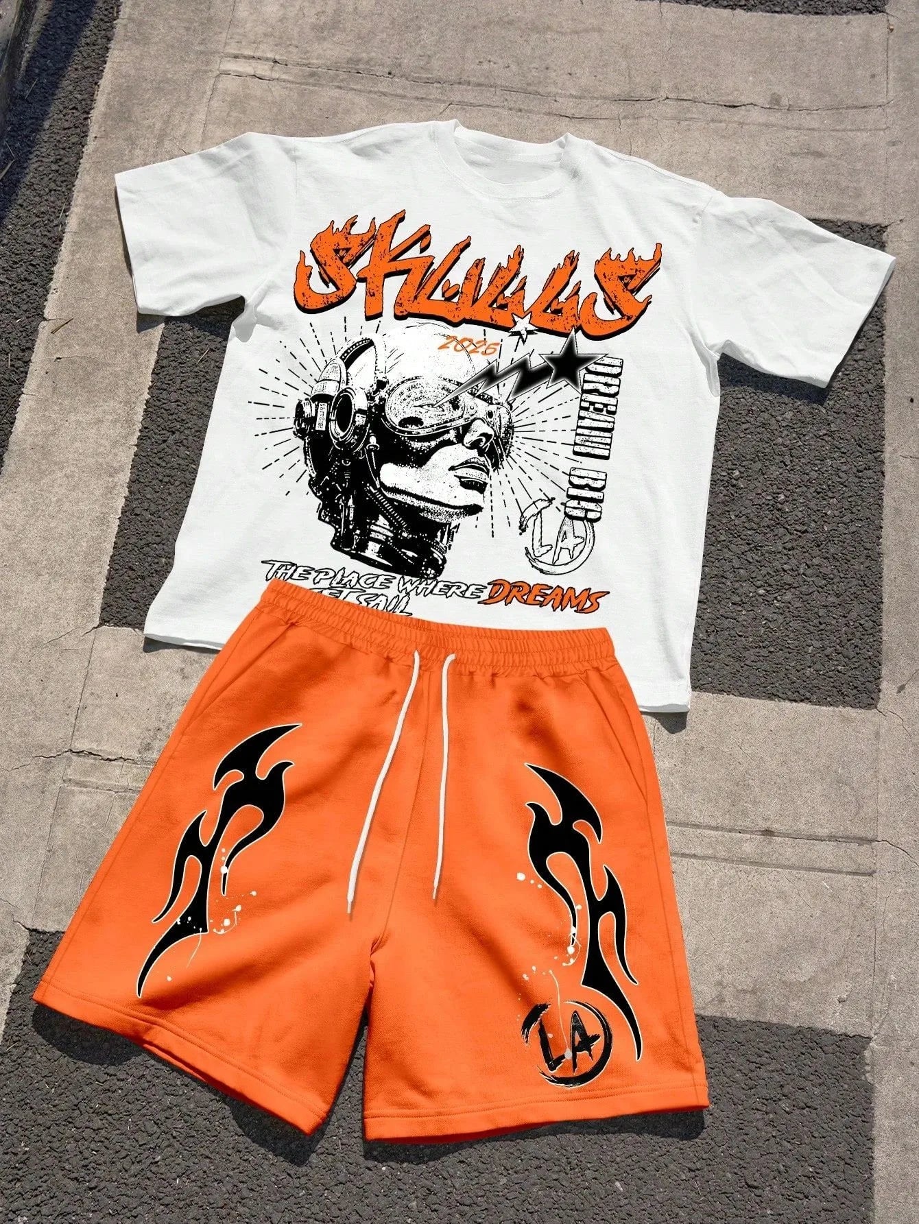 Outdoor Fashion T-Shirt Shorts Set