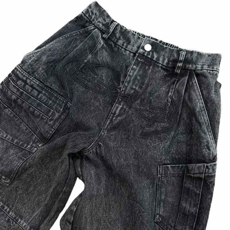 Y2K Vintage Baggy Cargo Jeans