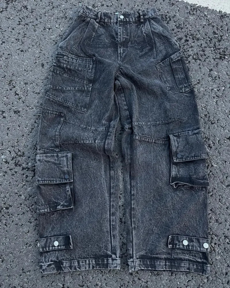Y2K Vintage Baggy Cargo Jeans