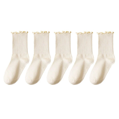 Ruffle Cotton Socks