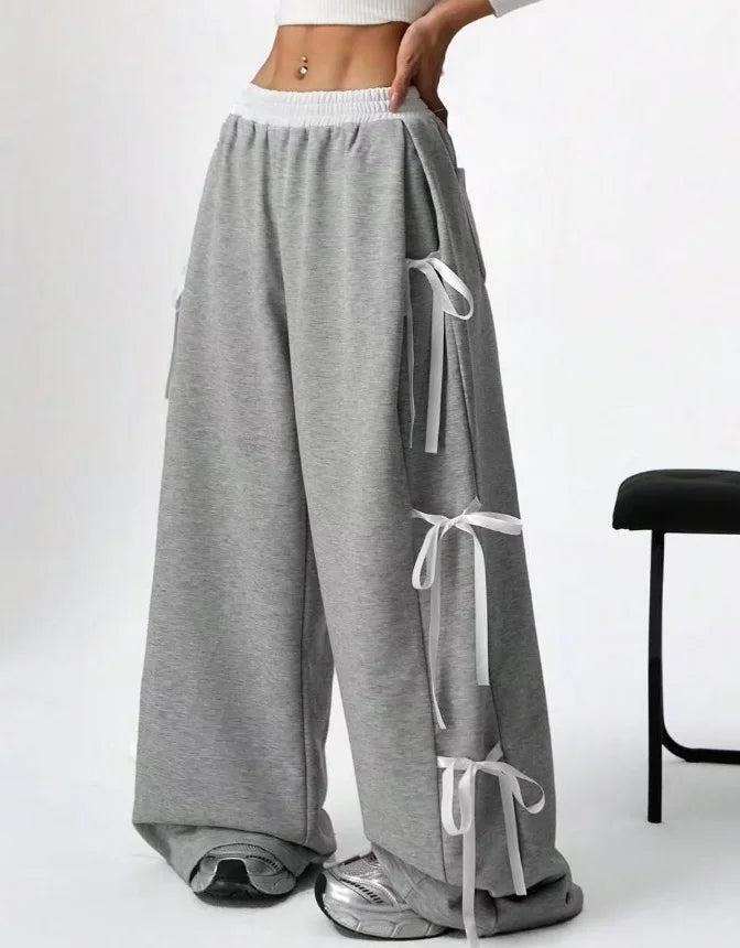 Lace-Up Casual Trousers