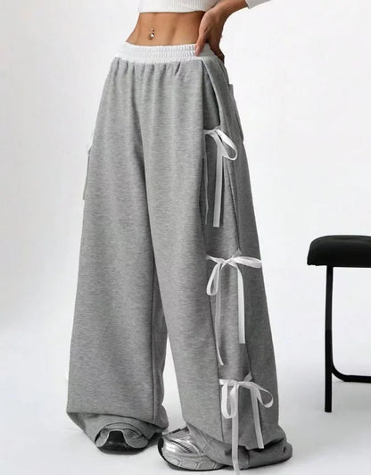 Lace-Up Casual Trousers