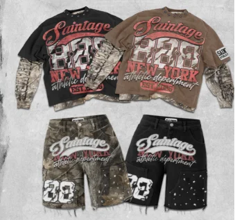 Y2K Summer Letter Print Shorts