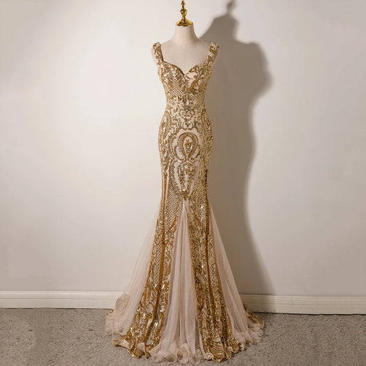 Mermaid Floor Length Dress