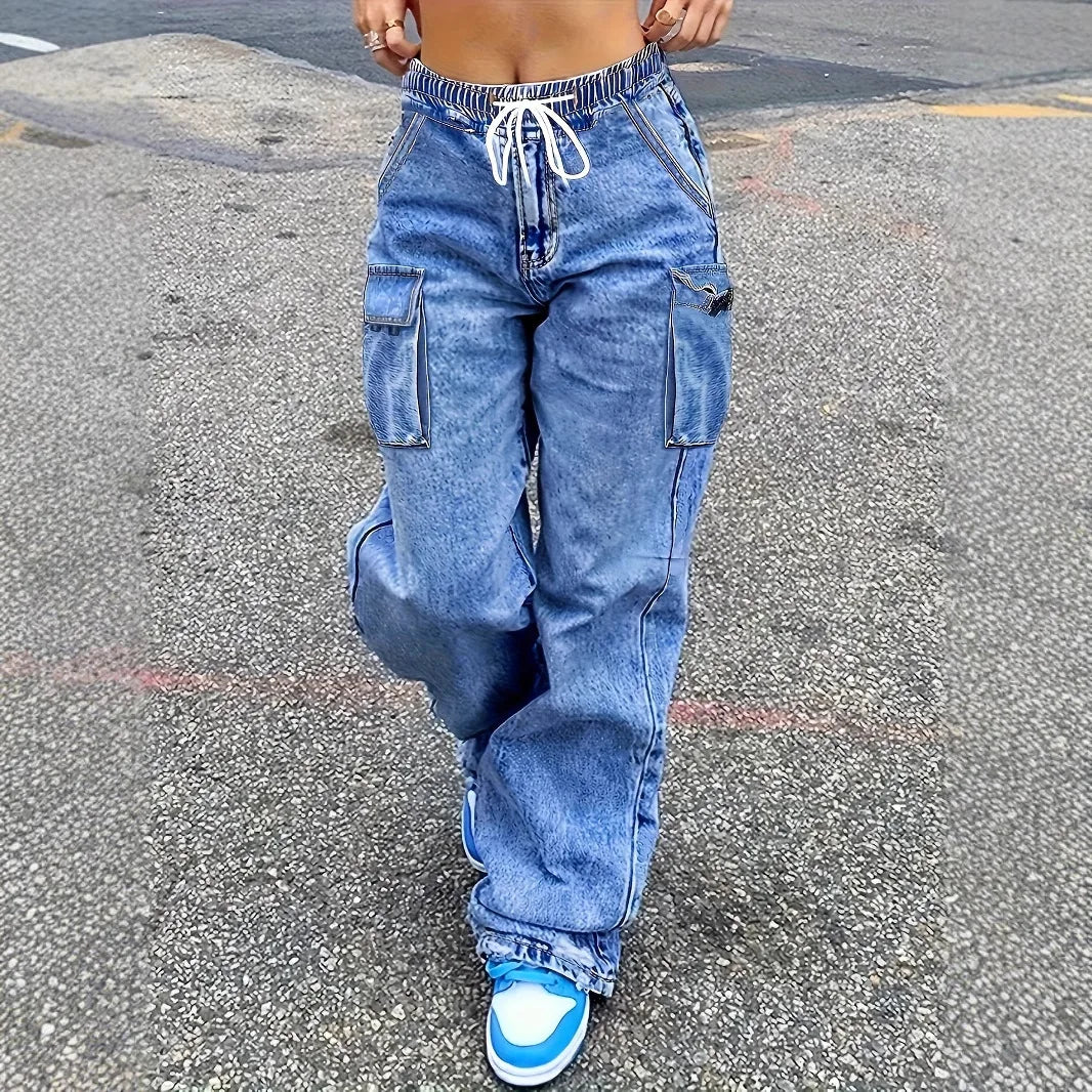 Women’s Cargo Denim Jeans
