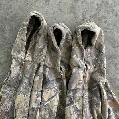 Y2K Camo Zip Hoodie