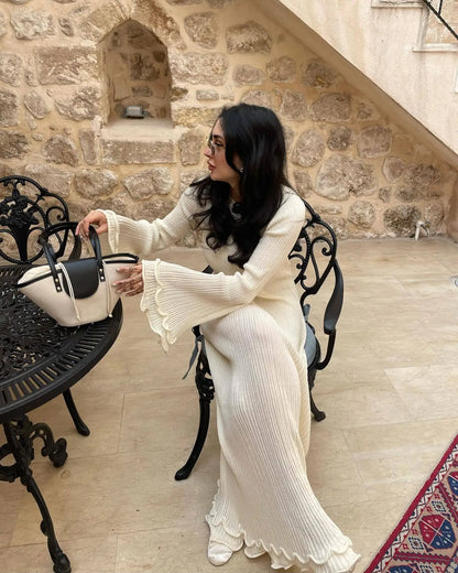 Women Lace-Up Maxi Dress