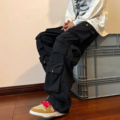 Hip-Hop Casual Cargo Trousers