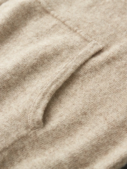 Cashmere Men Hooded Cardigan Set