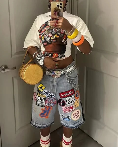 Retro Denim Shorts