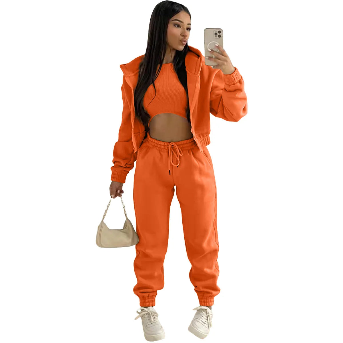 Women Sportswear Fleece Set