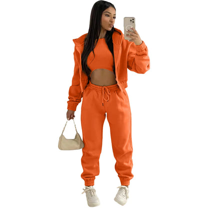 Women Sportswear Fleece Set